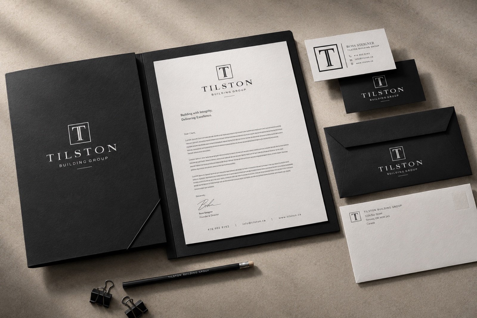Tilston Building Group brand identity